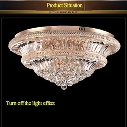 Modern Luxury 9 Μοντέρνο Κρυστάλλινο Φωτιστικό Οροφής Absorb Dome Light Διάμετρος 80CM