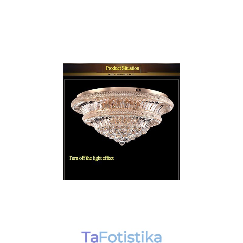 Modern Luxury 9 Μοντέρνο Κρυστάλλινο Φωτιστικό Οροφής Absorb Dome Light Διάμετρος 80CM