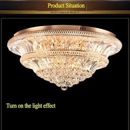 Modern Luxury 9 Μοντέρνο Κρυστάλλινο Φωτιστικό Οροφής Absorb Dome Light Διάμετρος 80CM