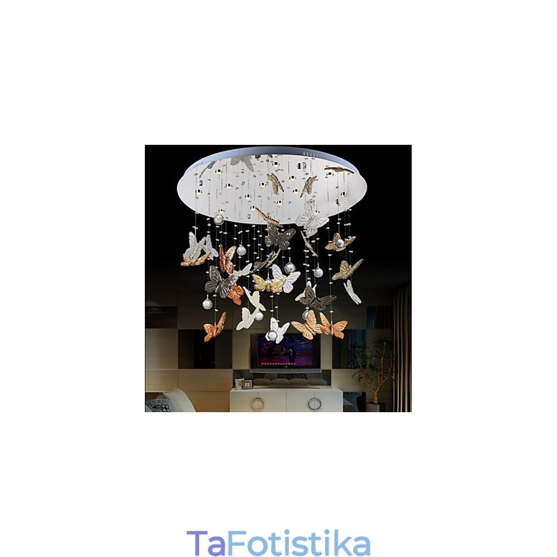 Κρυστάλλινο Φωτιστικό Κυκλικό Κρυστάλλινο Φωτιστικό Πεταλούδας