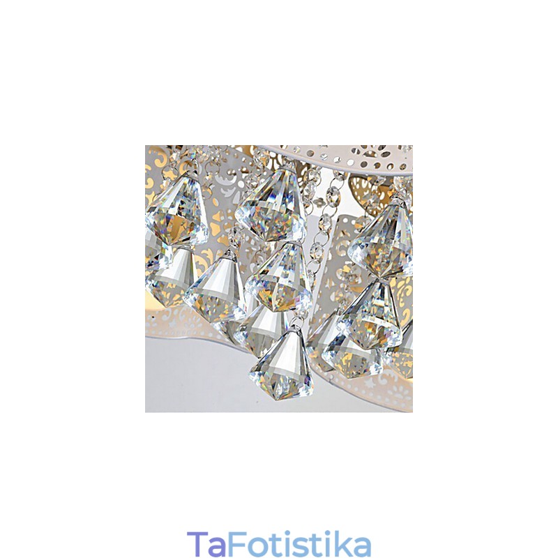 Flush Mount Crystal Modern Contemporary Metal