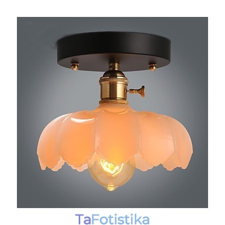 Flush Mount Retro Lighting Lights Γυάλινο φωτιστικό οροφής Flush Mount Retro Lighting Lights Γυάλινο φωτιστικό οροφής