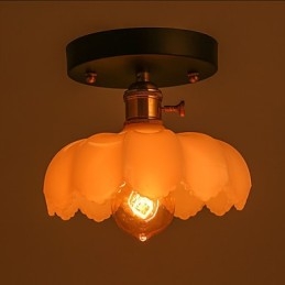 Flush Mount Retro Lighting Lights Γυάλινο φωτιστικό οροφής