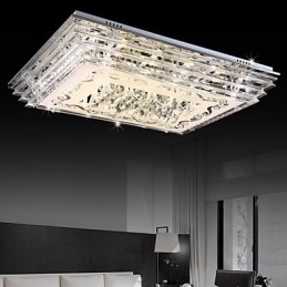 Flush Mount Three Color Light με μοντέρνο μοντέρνο γυαλί με τηλεχειριστήριο