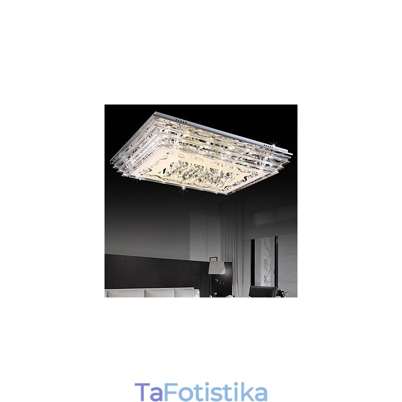 Flush Mount Three Color Light με μοντέρνο μοντέρνο γυαλί με τηλεχειριστήριο