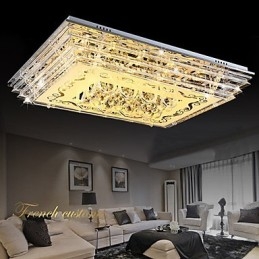 Flush Mount Three Color Light με μοντέρνο μοντέρνο γυαλί με τηλεχειριστήριο