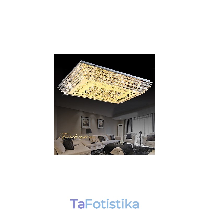 Flush Mount Three Color Light με μοντέρνο μοντέρνο γυαλί με τηλεχειριστήριο