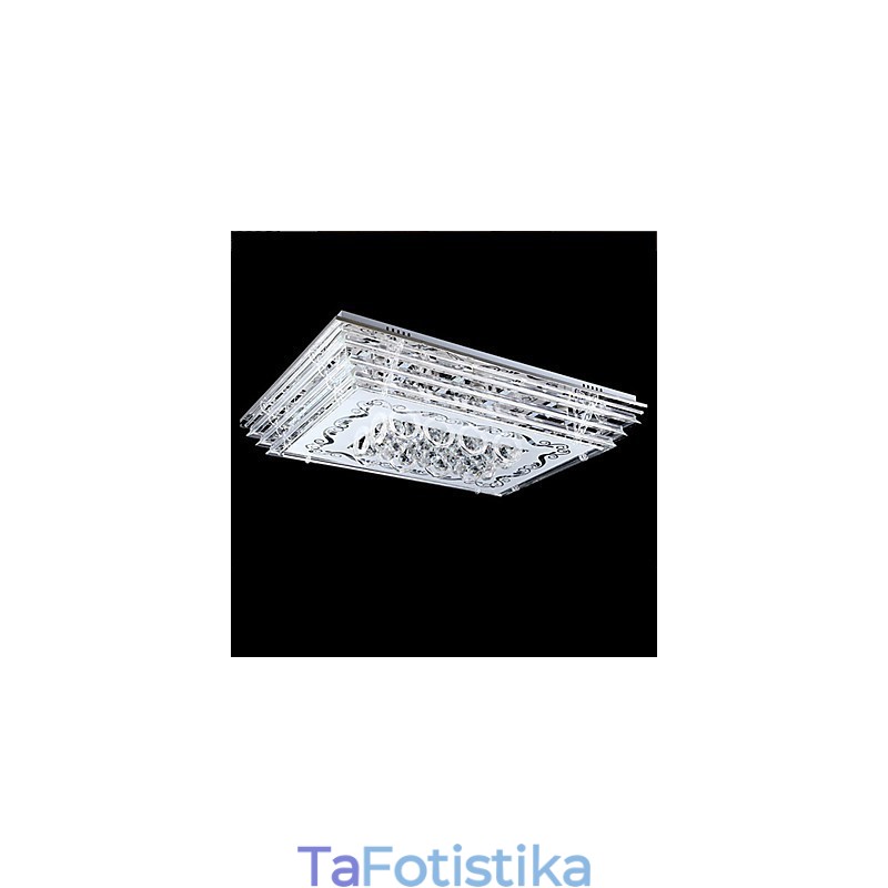 Flush Mount Three Color Light με μοντέρνο μοντέρνο γυαλί με τηλεχειριστήριο