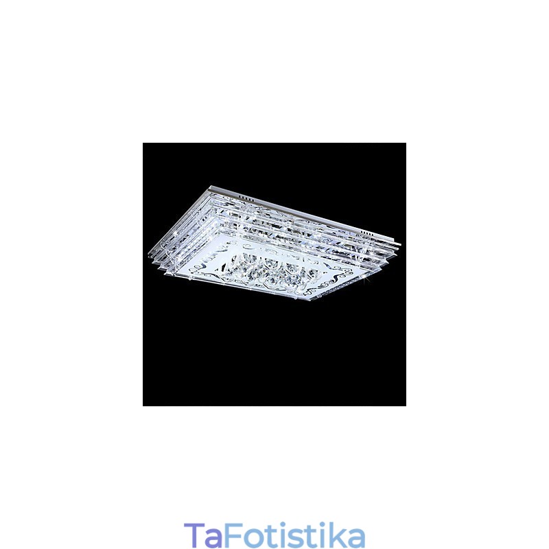 Flush Mount Three Color Light με μοντέρνο μοντέρνο γυαλί με τηλεχειριστήριο