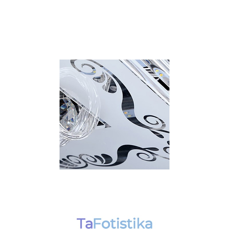 Flush Mount Three Color Light με μοντέρνο μοντέρνο γυαλί με τηλεχειριστήριο