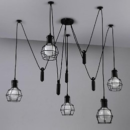 Παραδοσιακό Κλασικό Vintage Ρετρό Φανάρι Country Mini Ζωγραφική Μεταλλικό Κρεμαστό Φωτιστικό Τραπεζαρία