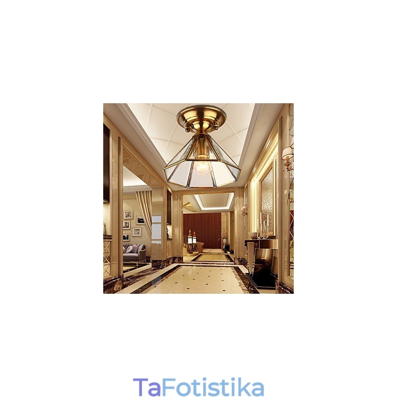 Παραδοσιακά κλασικά μίνι ορειχάλκινα μεταλλικά φλας φώτα τοποθέτησης
