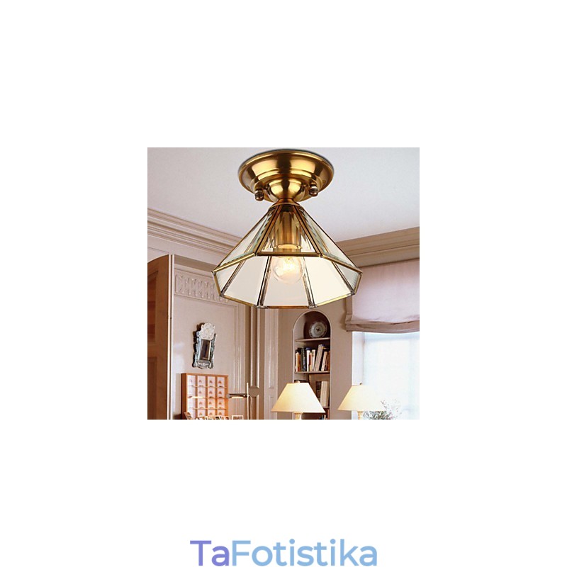 Παραδοσιακά κλασικά μίνι ορειχάλκινα μεταλλικά φλας φώτα τοποθέτησης