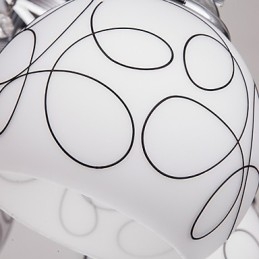 Πολυέλαιος Modern Crystal Living 8 φώτα