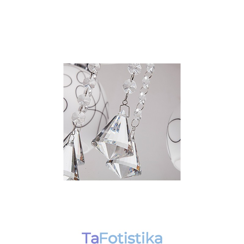 Πολυέλαιος Modern Crystal Living 8 φώτα