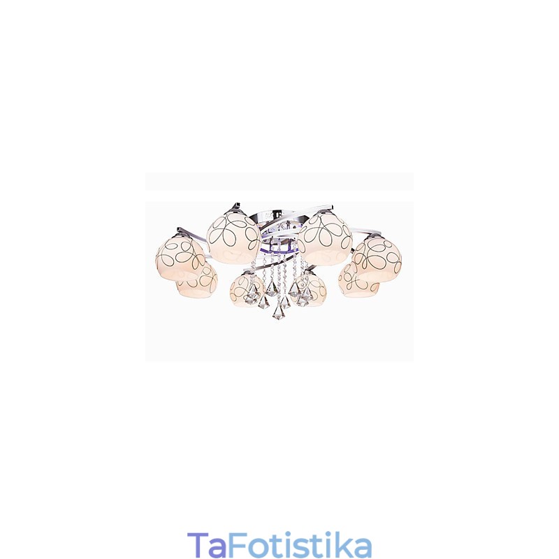 Πολυέλαιος Modern Crystal Living 8 φώτα