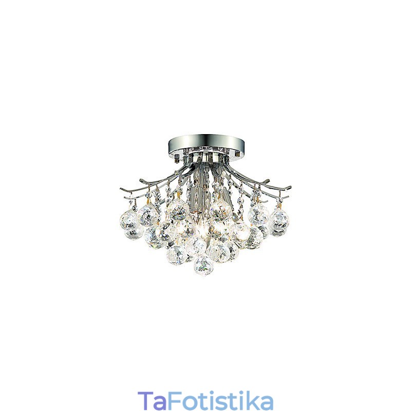 Μοντέρνα 3 Light Flush Mount φώτα με κρυστάλλινες χάντρες