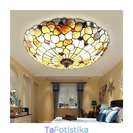 The Mediterranean Sea Shells Absorb Dome Light Rural Chimney διαμέτρου 50 cm The Mediterranean Sea Shells Absorb Dome Light Rural Chimney διαμέτρου 50 cm