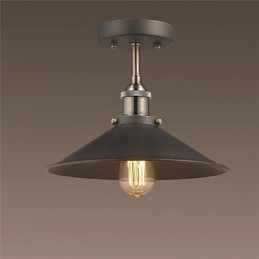 Vintage Mini Edison Φωτιστικό Οροφής 1 Light Metal Flush Mount