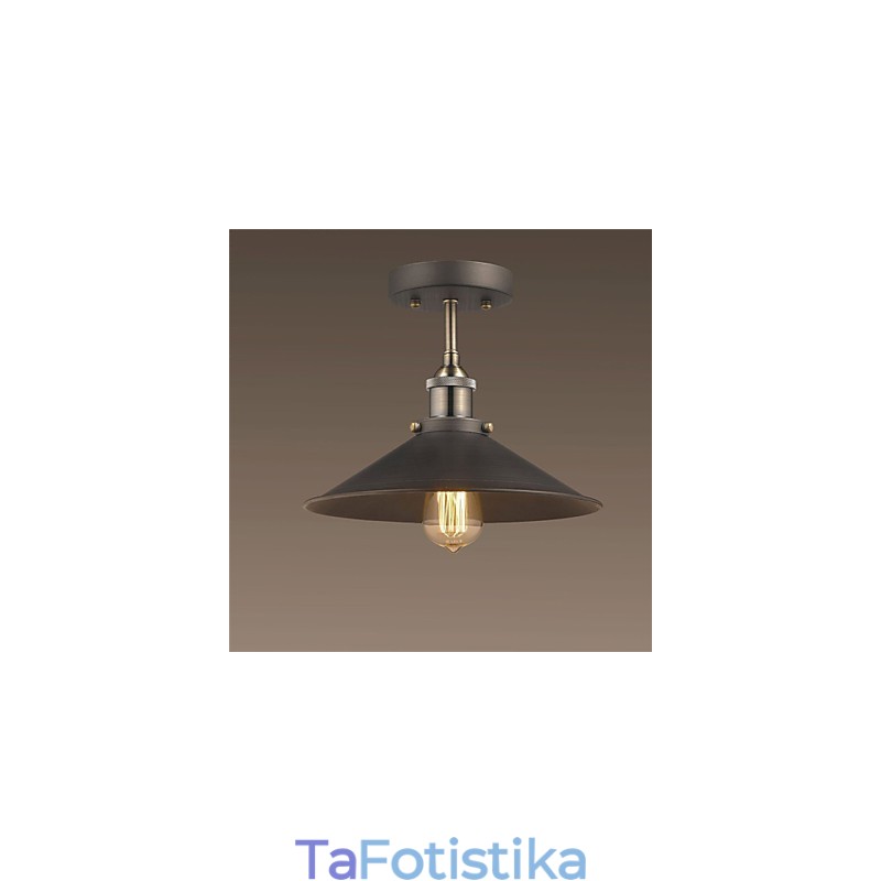 Vintage Mini Edison Φωτιστικό Οροφής 1 Light Metal Flush Mount