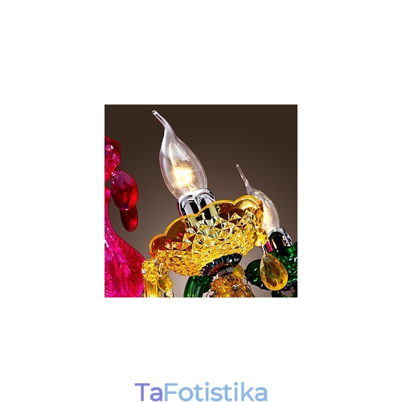 Παραδοσιακός ακρυλικός πολυέλαιος κλασικού κρυστάλλου χρωμίου