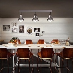 Flush Mount Trinal κεφαλή ελαφρύ λευκό γυάλινο πλαίσιο αλουμινίου Fashion Modern