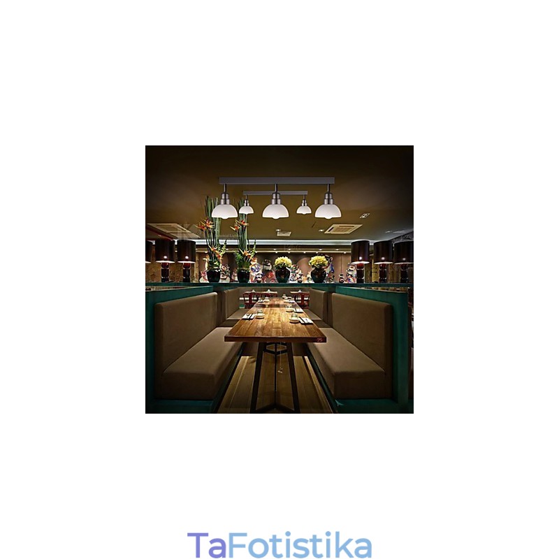 Flush Mount Trinal κεφαλή ελαφρύ λευκό γυάλινο πλαίσιο αλουμινίου Fashion Modern