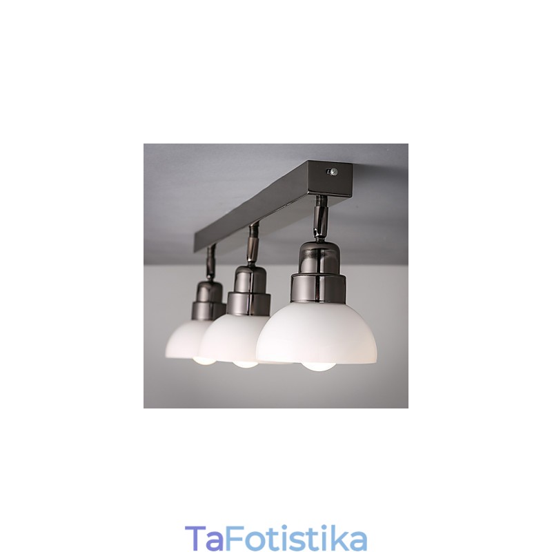 Flush Mount Trinal κεφαλή ελαφρύ λευκό γυάλινο πλαίσιο αλουμινίου Fashion Modern
