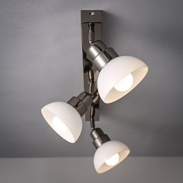 Flush Mount Trinal κεφαλή ελαφρύ λευκό γυάλινο πλαίσιο αλουμινίου Fashion Modern