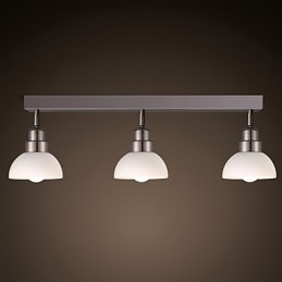 Flush Mount Trinal κεφαλή ελαφρύ λευκό γυάλινο πλαίσιο αλουμινίου Fashion Modern