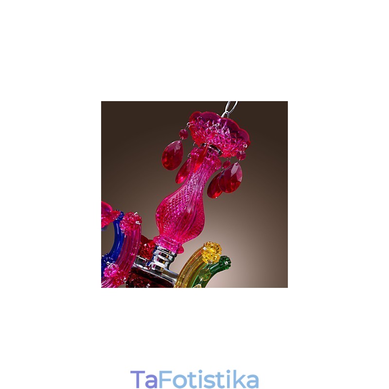 Παραδοσιακός ακρυλικός πολυέλαιος κλασικού κρυστάλλου χρωμίου