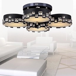 Μοντέρνο Σύγχρονο Crystal Metal Flush Mount
