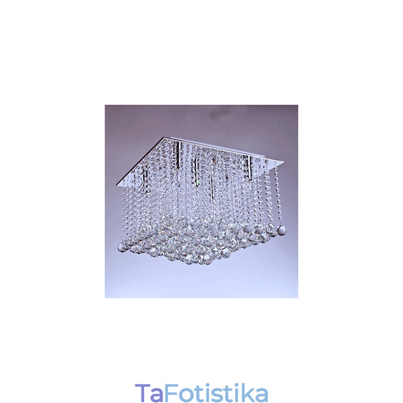 Flush Mount Crystal Modern Contemporary Metal