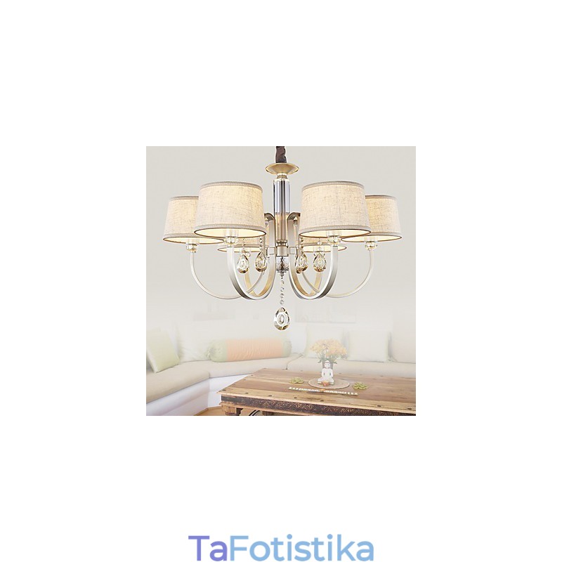 Country Crystal Painting Μεταλλικός Πολυέλαιος