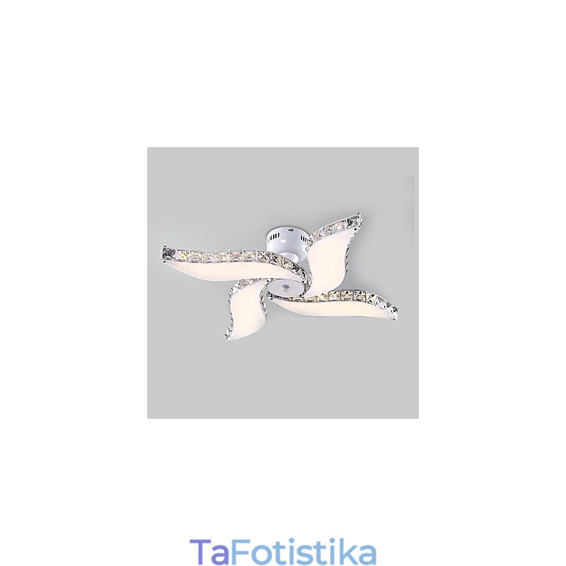 Μοντέρνο Σύγχρονο Crystal Metal Flush Mount