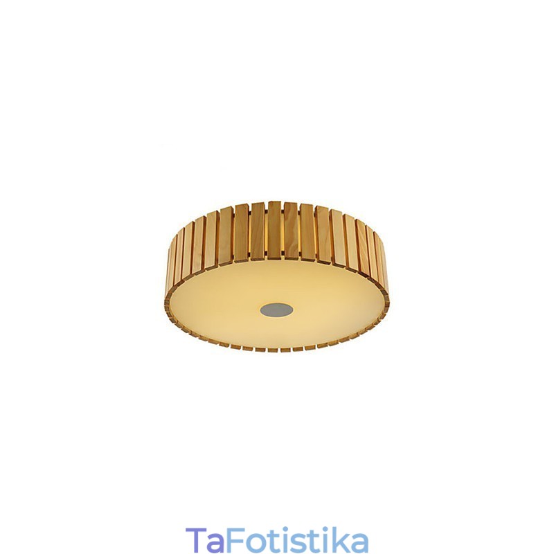 Flush Mount Traditional Classic Wood Bamboo