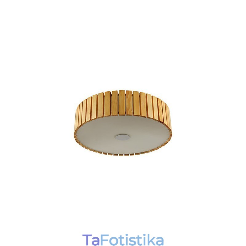 Flush Mount Traditional Classic Wood Bamboo