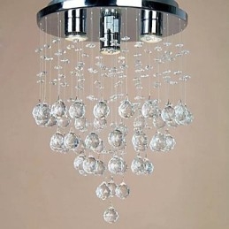 Φως 3 φωτός Crystal Flush Mount