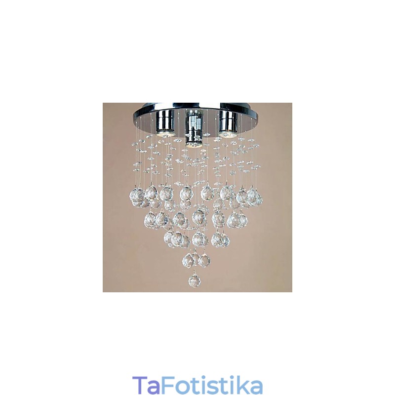 Φως 3 φωτός Crystal Flush Mount