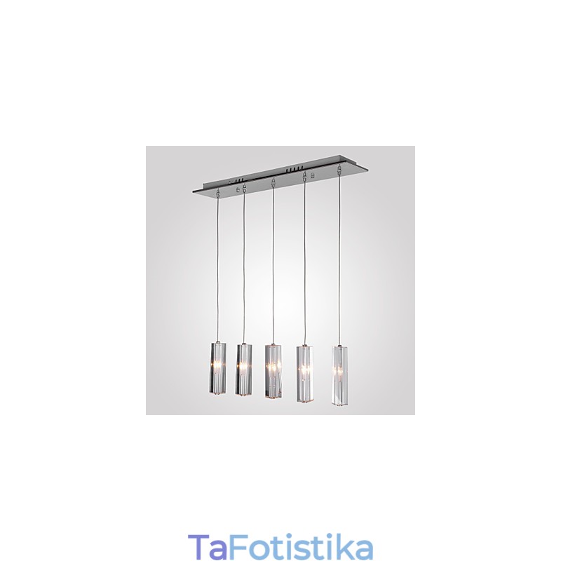 Μοντέρνο μοντέρνο κρεμαστό φως Island Crystal Chrome Metal Light