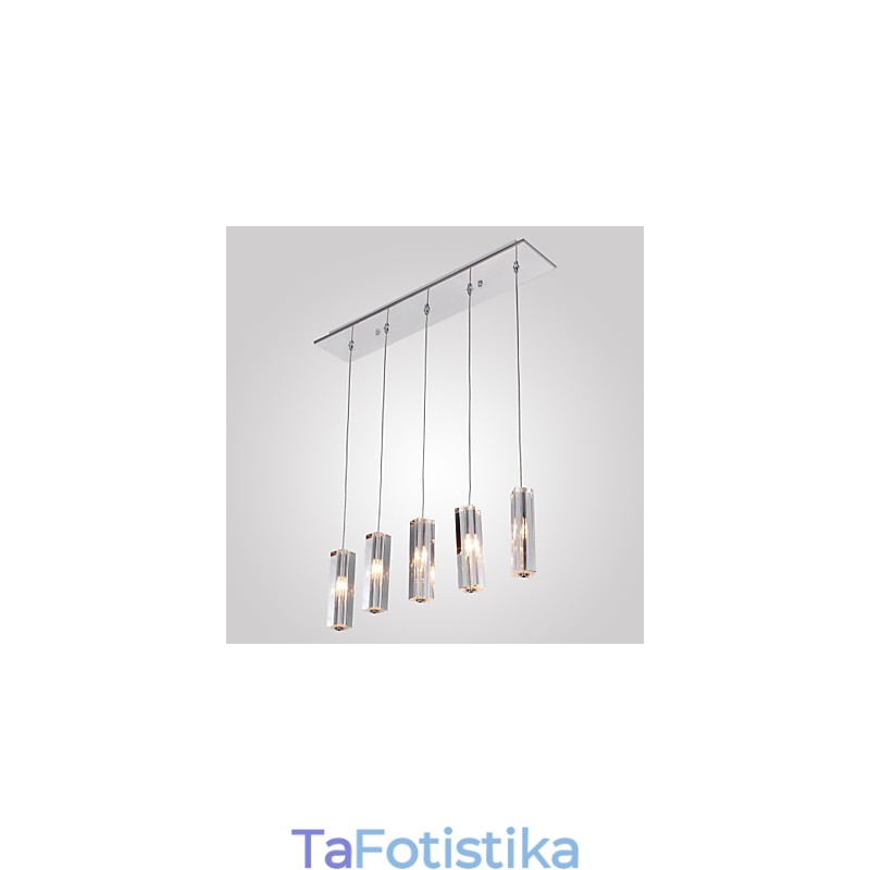 Μοντέρνο μοντέρνο κρεμαστό φως Island Crystal Chrome Metal Light