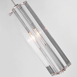 Μοντέρνο μοντέρνο κρεμαστό φως Island Crystal Chrome Metal Light