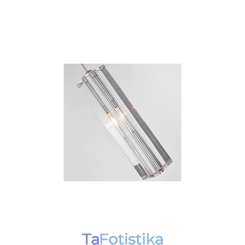 Μοντέρνο μοντέρνο κρεμαστό φως Island Crystal Chrome Metal Light
