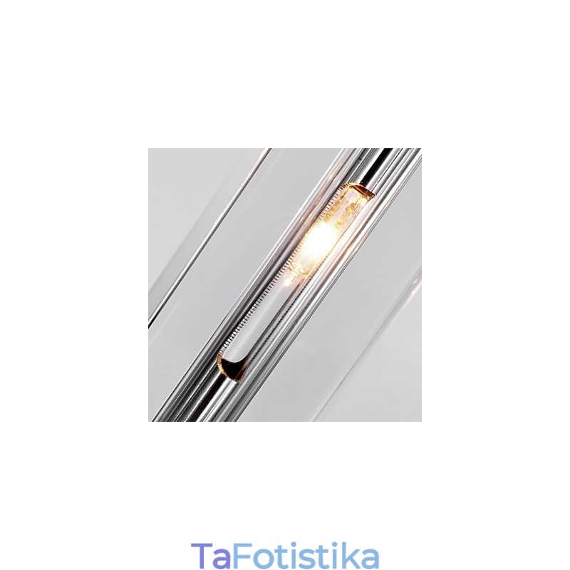 Μοντέρνο μοντέρνο κρεμαστό φως Island Crystal Chrome Metal Light