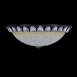 Flush Mount Light μοτίβο γυαλί ρητίνης ασημί σκάλισμα European Classic