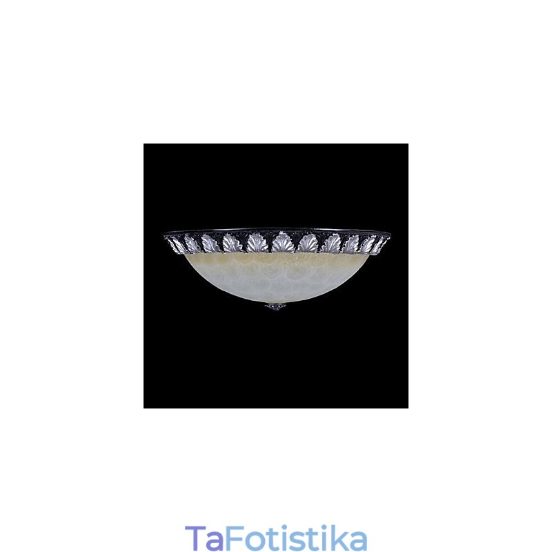 Flush Mount Light μοτίβο γυαλί ρητίνης ασημί σκάλισμα European Classic