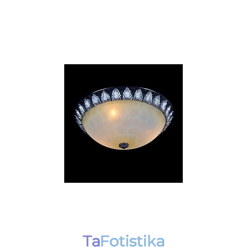 Flush Mount Light μοτίβο γυαλί ρητίνης ασημί σκάλισμα European Classic
