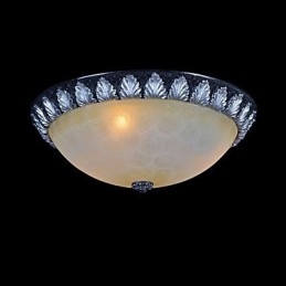 Flush Mount Light μοτίβο γυαλί ρητίνης ασημί σκάλισμα European Classic