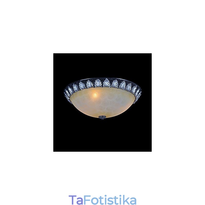 Flush Mount Light μοτίβο γυαλί ρητίνης ασημί σκάλισμα European Classic