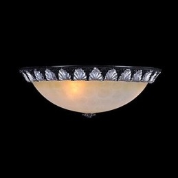 Flush Mount Light μοτίβο γυαλί ρητίνης ασημί σκάλισμα European Classic